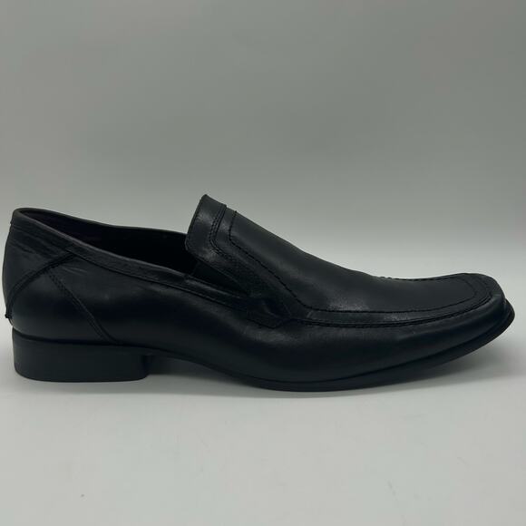 Guess by Marciano‎ Boris Leather Loafers Black Slip On Dress Shoes Size 10 - Picture 3 of 8